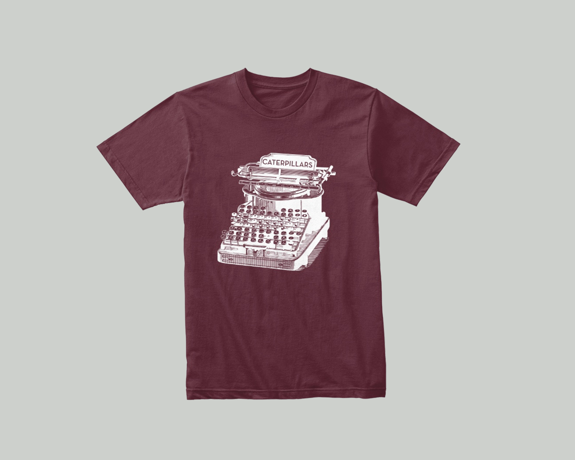 Maroon Typewriter Shirt